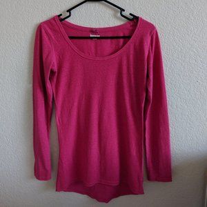 Hot Pink, Long Sleeve Aerie Shirt (S)